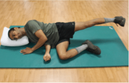 lateral knee pain side lying leg lifts